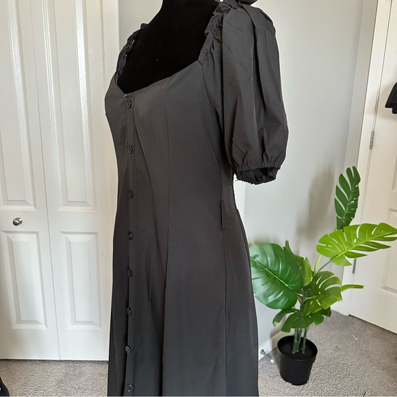 Black Puff Sleeve Maxi Dress - Picture 5 of 5